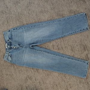 Pacsuns Light Washed High Rise Straight Jeans
